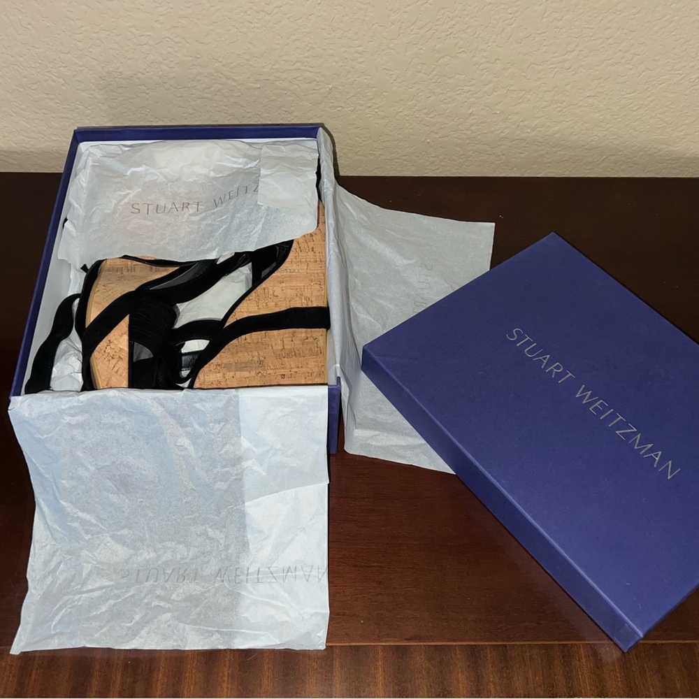 😍 STUART WEITZMAN Wedge Sandals 😍 - Picture 5 of 8